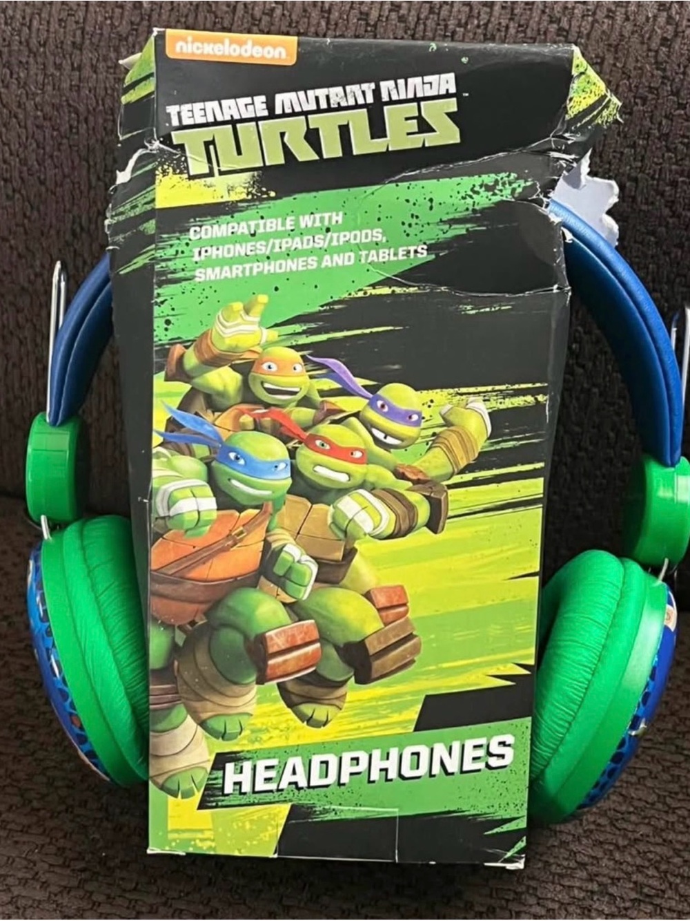 Nickelodeon Teenage Mutant Ninja Turtles On-Ear Headphones - Green/Blue